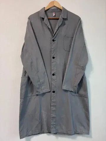 빈티지 유로 빈티지 블루 그레이 아틀리에 코트