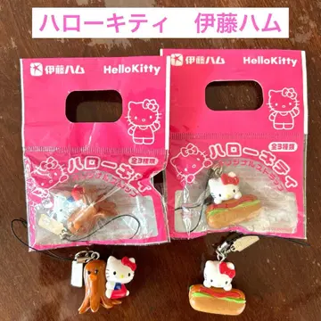 헬로키티 스트랩 4개 세트