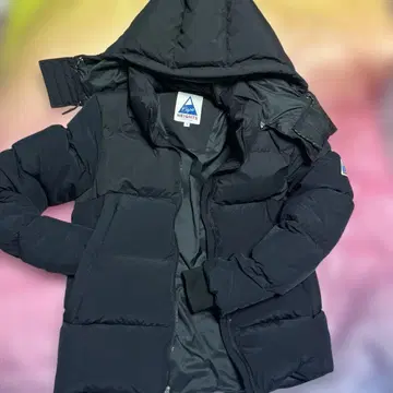 케이프 하이츠 다운 자켓 후드 아우터 S 블랙 다크 네이비