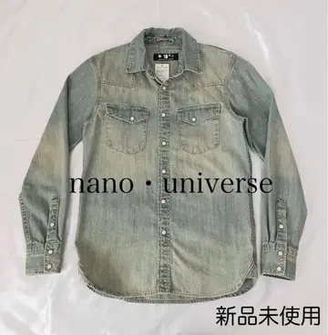 나노 유니버스 데님 셔츠 긴팔 셔츠 미사용 새상품