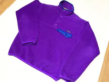 파타고니아 신틸라 스냅T 풀오버 브라이트 퍼플 1993 눈 없음