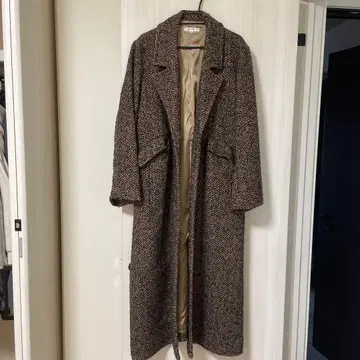 MOUSSY 헤링본 롱 코트 사이즈 2