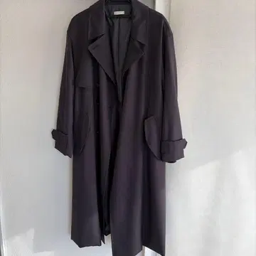 LIDNM 차콜 그레이 트렌치코트