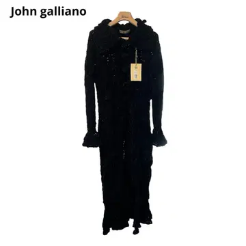 레어템 John galliano 니트 롱 코트 코부