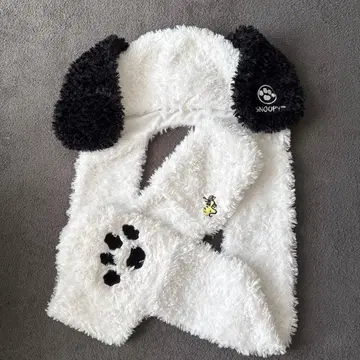 스누피 팬캡 머플러 유니버셜