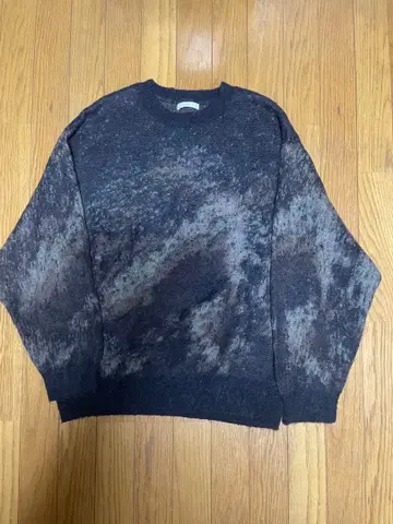 [새상품급] WYM LIDNM 모헤어 혼방 샤기 니트 M 브라운 계열