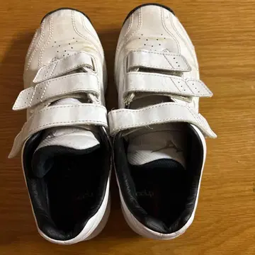 화이트 트레이닝 슈즈 벨크로