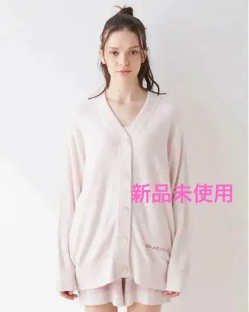 [ 미사용 새상품 ] 젤라또피케 워셔블 스무디 가디건 핑크