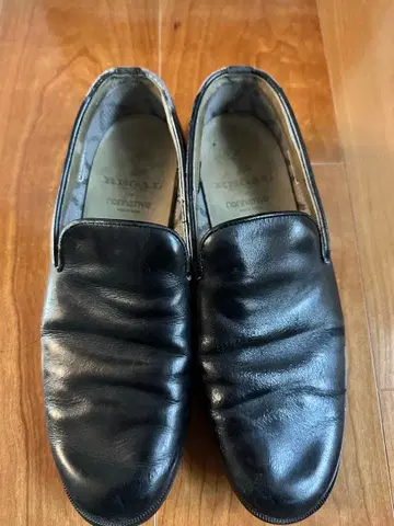 REGAL nonnative 블랙 가죽 슬립온