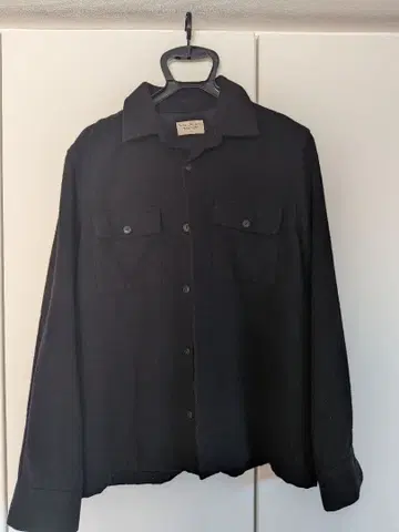 Nudie Jeans 블랙 울 셔츠
