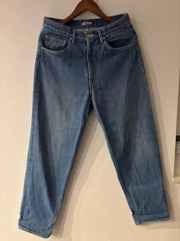 AURALEE WASHED HARD TWIST DENIM WIDE PT