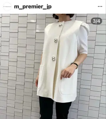 [ 미사용 새상품 ] M-PREMIER 화이트 링 디자인 베스트