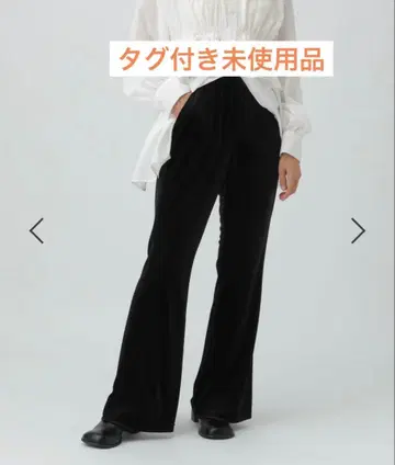 이지 벨로아 팬츠 렙심 블랙