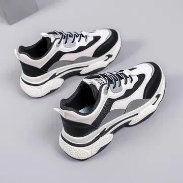 통굽 스니커즈 화이트/블랙/그레이