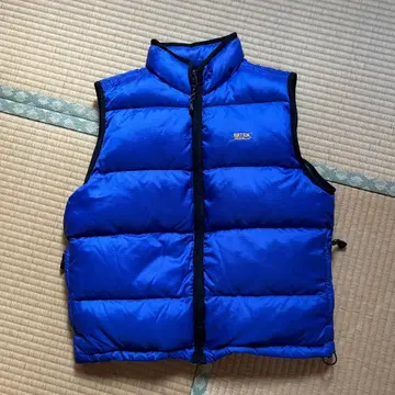 빈티지 에디바우어 EBTEK 다운 베스트 파란색