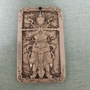 이타텐 조각 부적 금속제 중국 미술