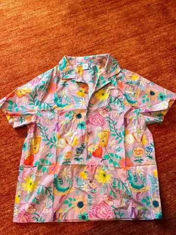 디즈니 앨리스 알로하 셔츠 여성용 프리 사이즈