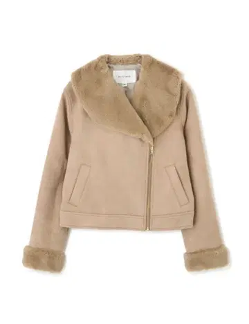 JILLSTUART 무스탕 라이더 자켓 베이지