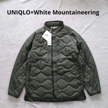 새상품 유니클로 화이트 마운티니어링 다운 자켓 UNIQLO