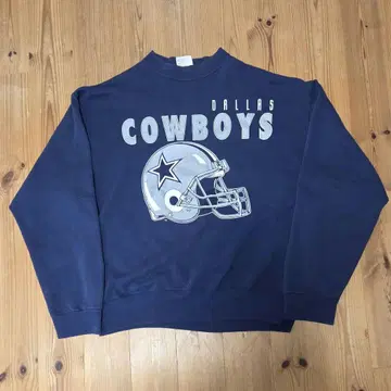 댈러스 카우보이즈 맨투맨 XL 네이비 Hanes 바디