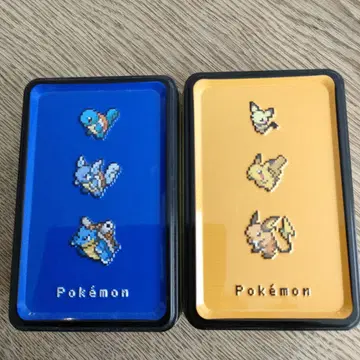 캔 케이스 포켓몬 도트 그림 디자인 2개 세트