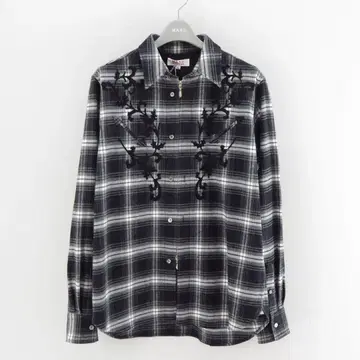 MASU RODEO ZIP-UP PLAID SHIRT M25F9SL005