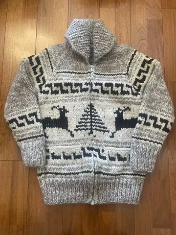 TUAK 카우친 울 100% 캐나다 핸드메이드