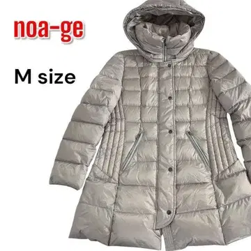noa-ge 노아제 베이지 퀼팅 A라인 다운 코트 M 사이즈