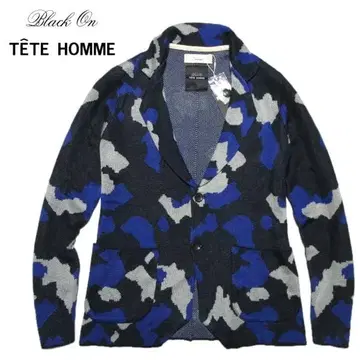 테트옴 정가 1.6만 카모플라주 니트 가디건 TETE HOMME