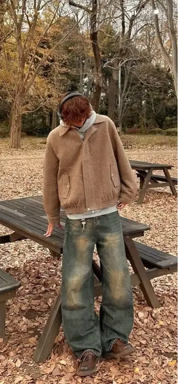 빈티지 스트레이트 워시 데님 (하루 씨 착용)