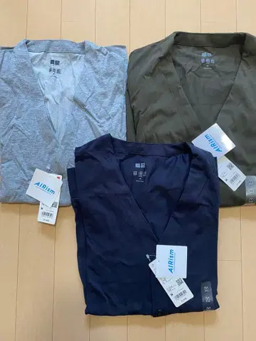 에어리즘 가디건 M 사이즈 3종 세트