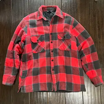 WOODLAND 충전솜 체크 셔츠