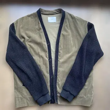 TTT 가디건 M사이즈 올리브 그린/블랙