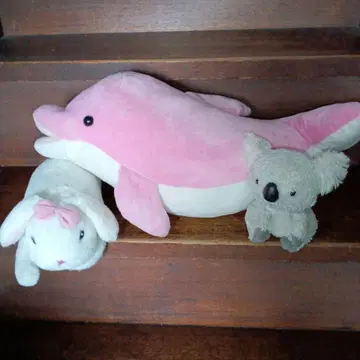 돌고래 토끼 코알라 봉제 인형 세트