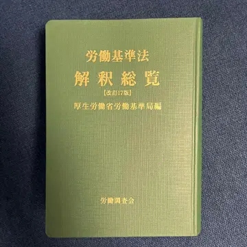 노동 기준법 해석 총람 개정 17판