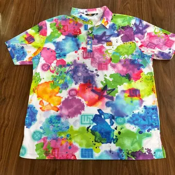 LOU LOUDMOUTH 남성용 피케 셔츠 컬러풀 XL