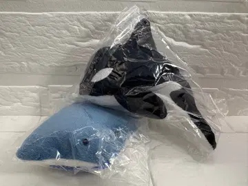 귀여운 귀여운 봉제 인형 수족관의 생물 허벅지 범고래 가오리 2종 세트