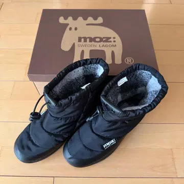 moz: 블랙 스노우 부츠 25cm 모즈 숏부츠 방한 발수 가공