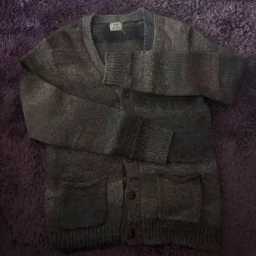 그린 레이블 릴랙싱 가디건 그레이 계열