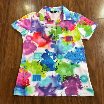 Loudmouth 여성용 컬러풀 피케 셔츠 M