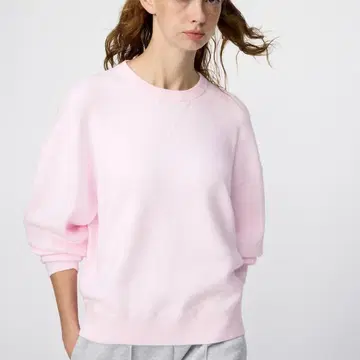 유니클로 스무스 코튼 크루넥 스웨터