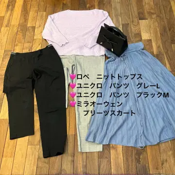 여성용 상의 팬츠 스커트 세트 M~L