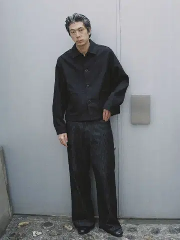 LINEN CROPPED CHORE JACKET