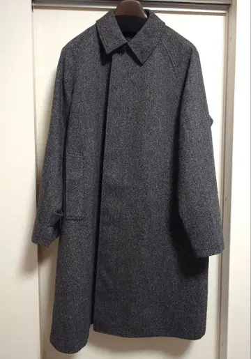 무인양품 재생 울 혼방 코트 그레이 L 사이즈