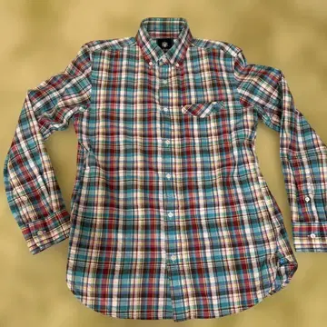 NEWYORKER 체크 무늬 코튼 셔츠 M 뉴요커