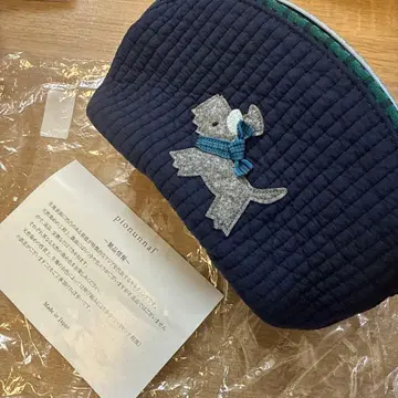 미사용 새상품 파미리아 비오는날 파우치 마에스트로 네이비 테리아