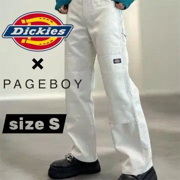 [ Dickies x PAGEBOY ] 더블니 페인터 팬츠 화이트