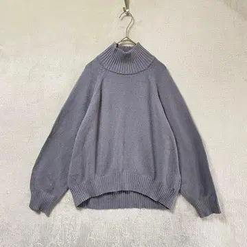 SENSE OF PLACE/하이넥 니트 스웨터/캐주얼/프리