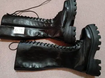 EVRIS 에브리리스 23AW 롱 부츠 레이스업 미들 부츠