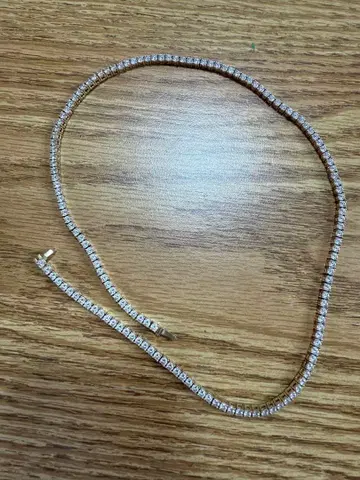 아발란치 골드 테니스 체인 10k 50cm